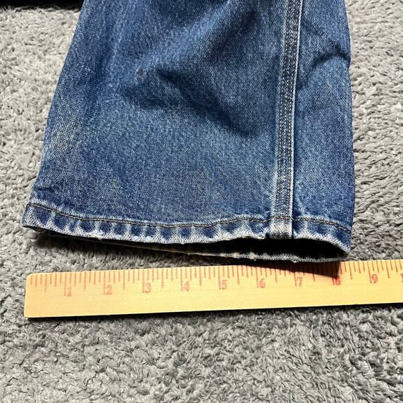 All American Clothing Co Jeans Mens 34 X 32 Blue Straight 90s Made USA Carpenter - Picture 9 of 10